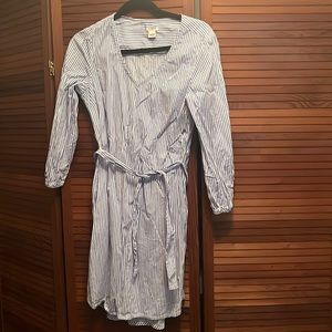 J Crew long sleeve shirt dress
